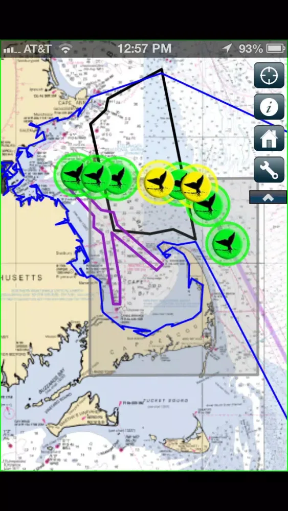 Zrzuty ekranu Whale Alert - Ship Strike Reduction for Right Whales