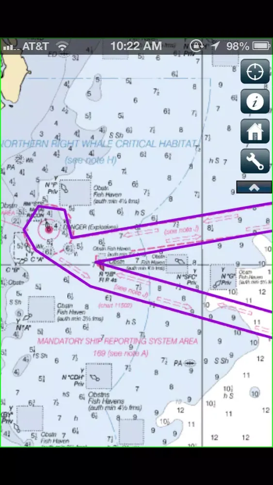 Zrzuty ekranu Whale Alert - Ship Strike Reduction for Right Whales
