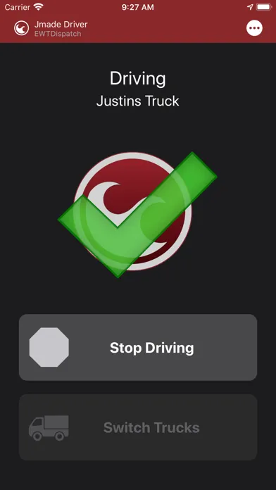 Tangkapan skrin FleetWatcher Driver