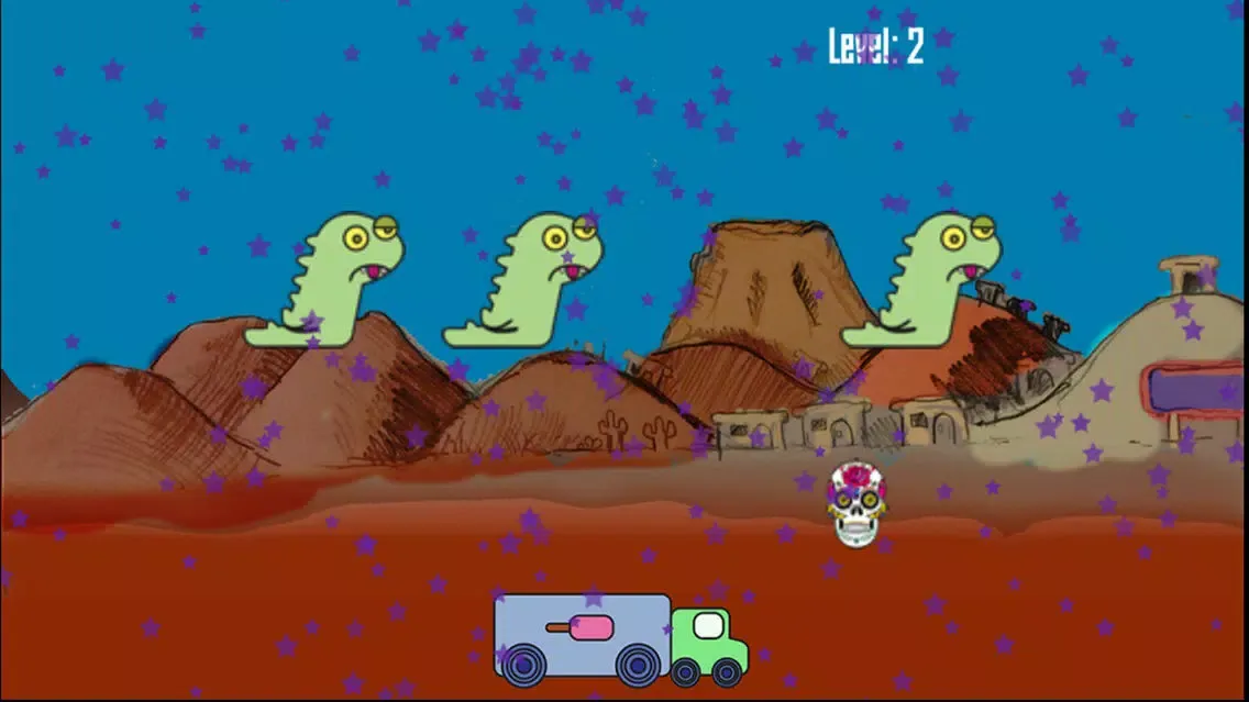 Tangkapan layar Sugarskulls vs. Blockheads