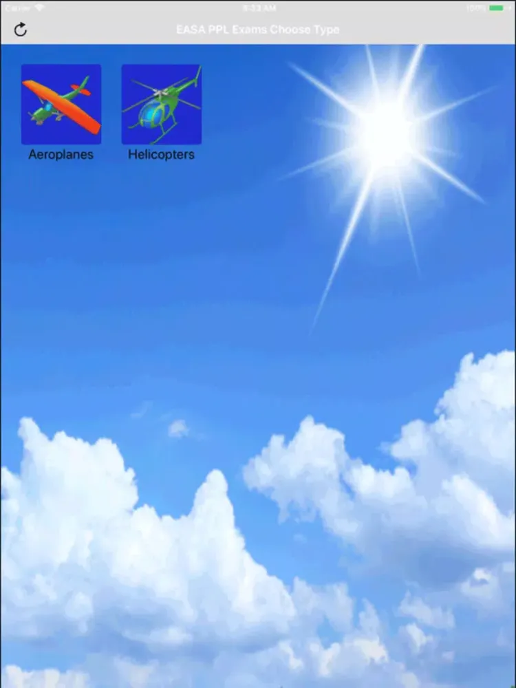Capturas de tela do EASA PPL Exams iPad 