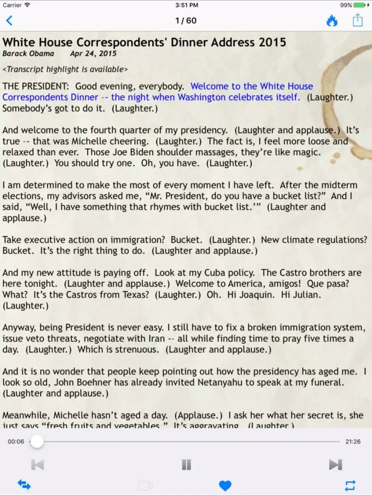 Zrzuty ekranu Speeches: 400 Famous Speeches iPad 