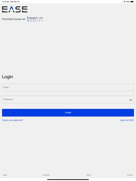 Captures d'écran de EASE Audits iPad 