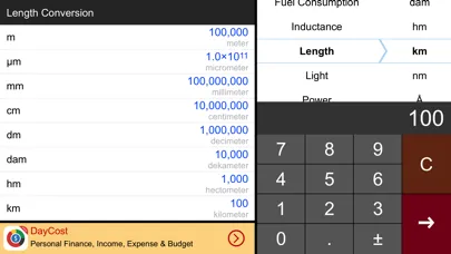 ภาพหน้าจอของ Unit Converter HD.