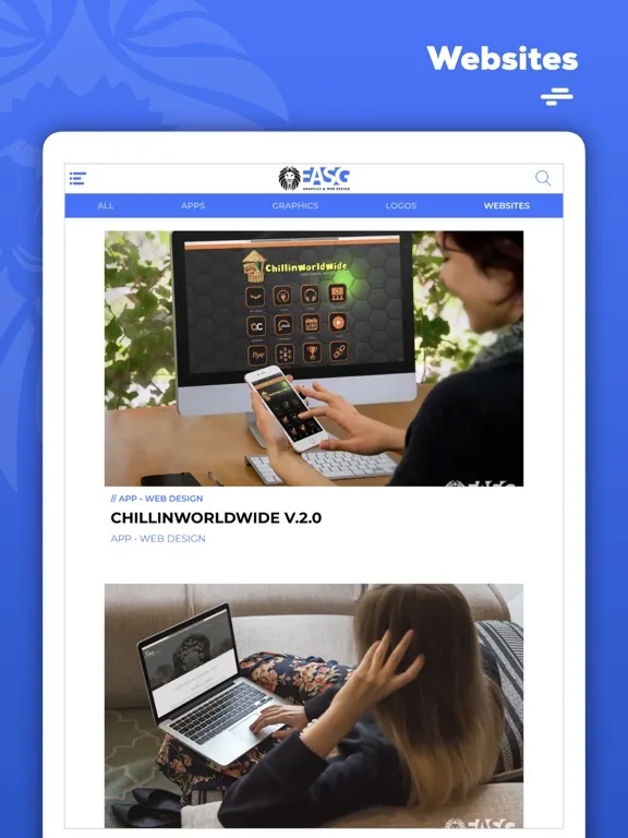 Zrzuty ekranu EASG Graphics & Web Design iPad 