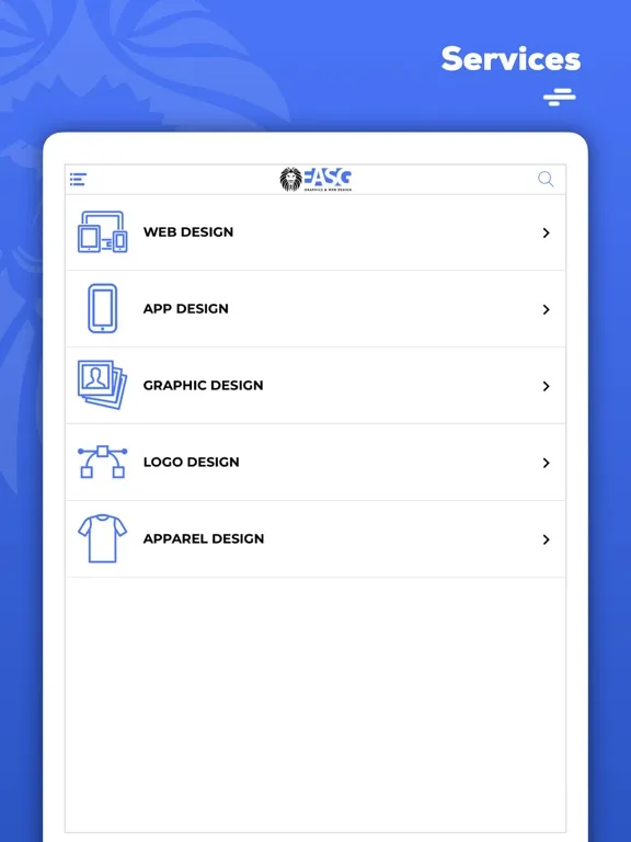 Zrzuty ekranu EASG Graphics & Web Design iPad 