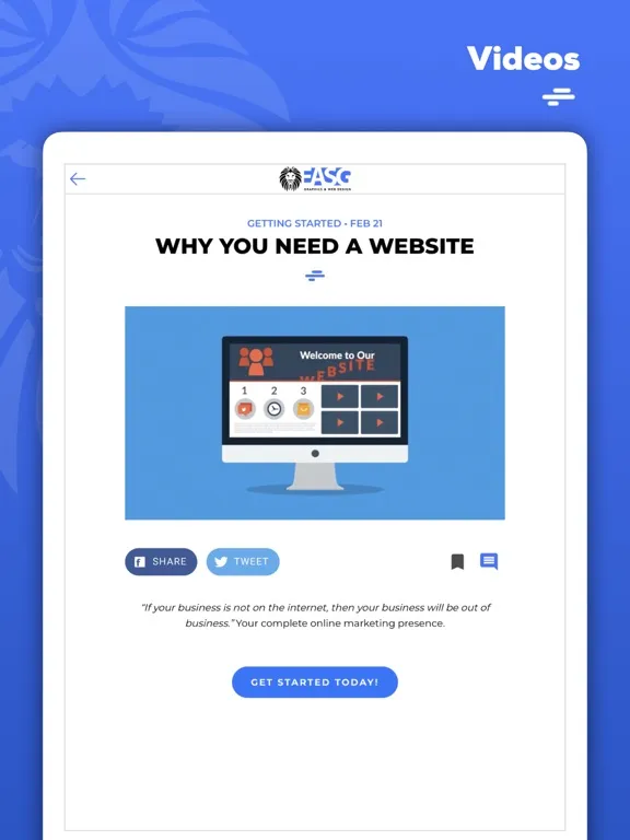 Zrzuty ekranu EASG Graphics & Web Design iPad 