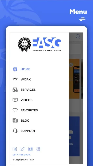 Zrzuty ekranu EASG Graphics & Web Design