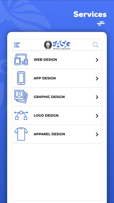Zrzuty ekranu EASG Graphics & Web Design