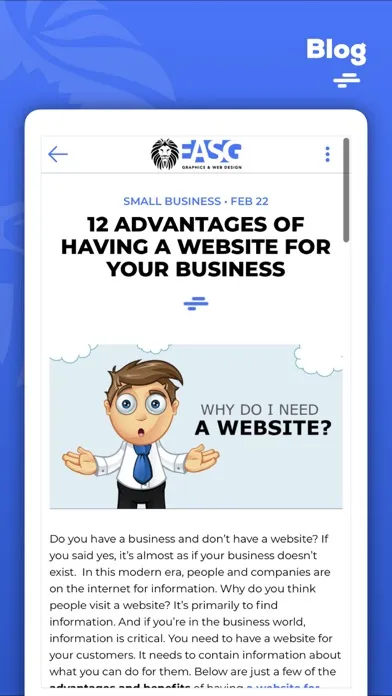 Zrzuty ekranu EASG Graphics & Web Design