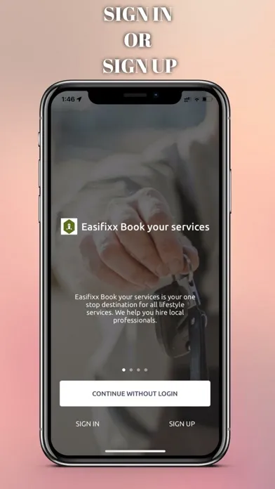 Easifixx Book your services سکرین شاٹس