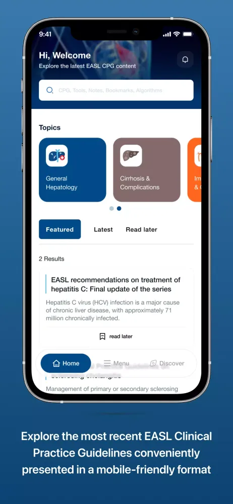 EASL Guidelines Screenshots