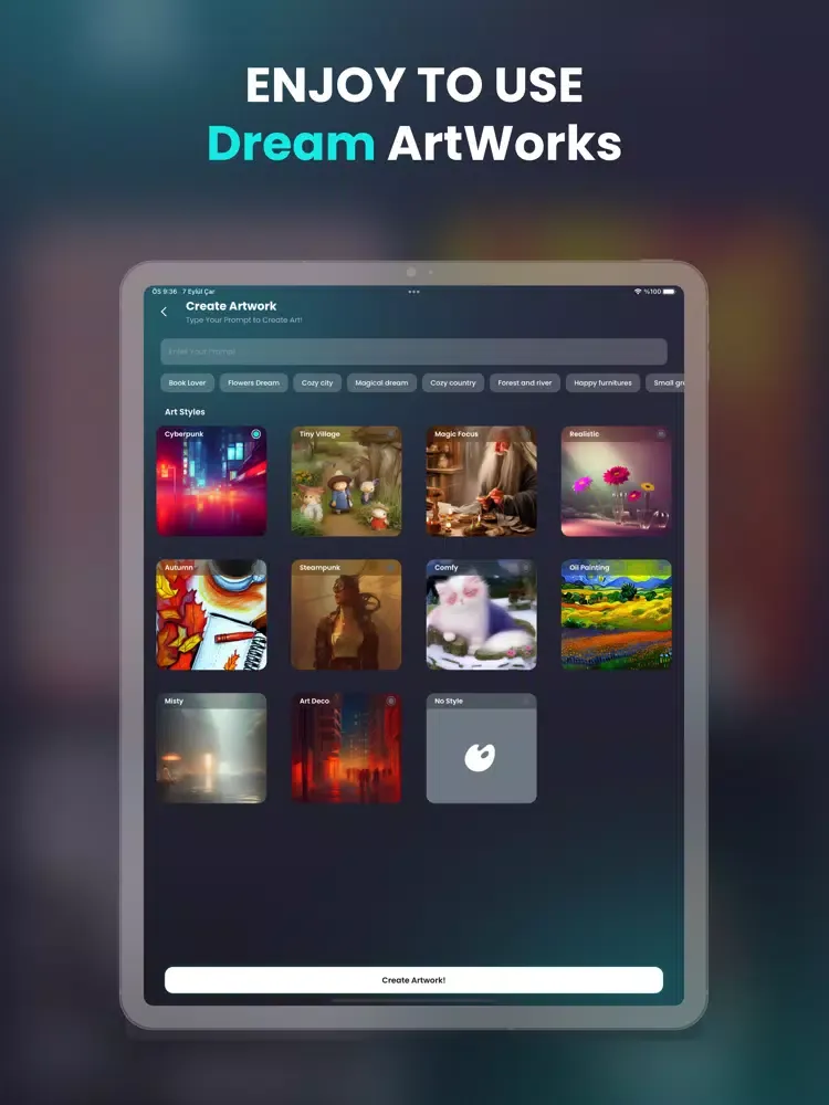 Dream ArtWorks - Ai Generator iPad  Screenshots