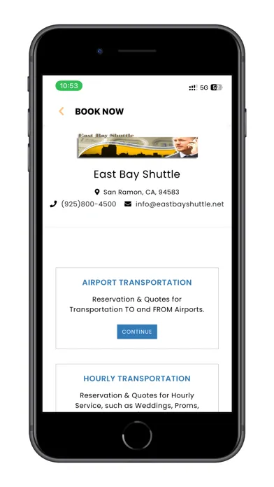 East Bay Shuttle スクリーンショット