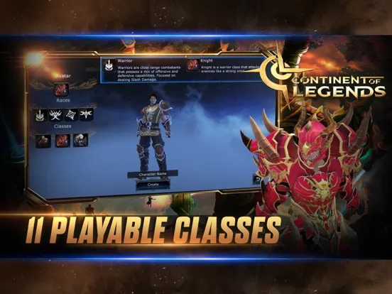 Ảnh chụp màn hình của Continent of Legends iPad 
