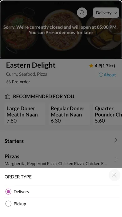 Tangkapan layar Eastern Delight.