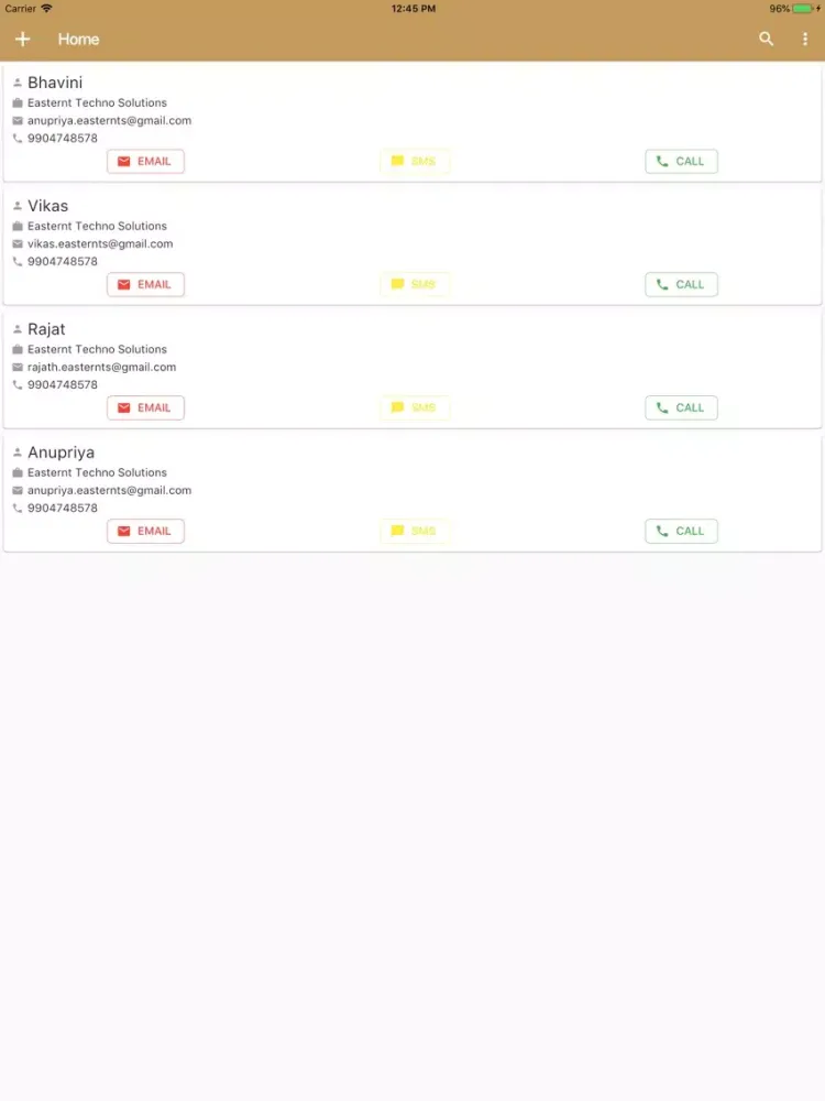 F9 CRM iPad  Ekran Görüntüleri