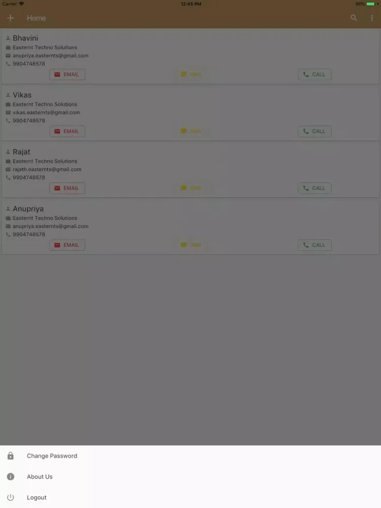 F9 CRM iPad  Ekran Görüntüleri