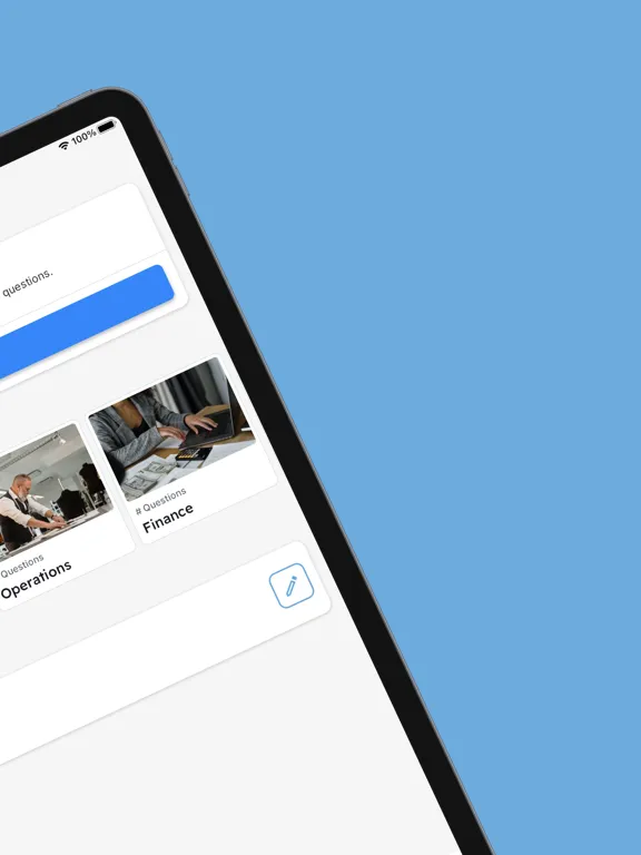 ภาพหน้าจอของ Small Business AI iPad 