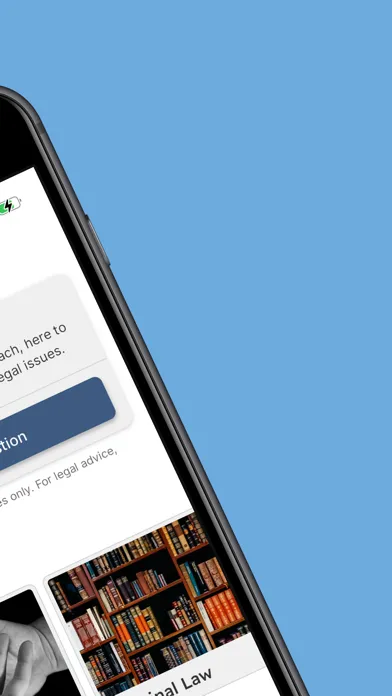 Capturas de tela do AI Law App