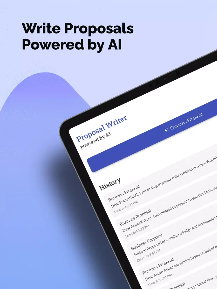 AI Proposal Generator & Writer Ekran Görüntüleri