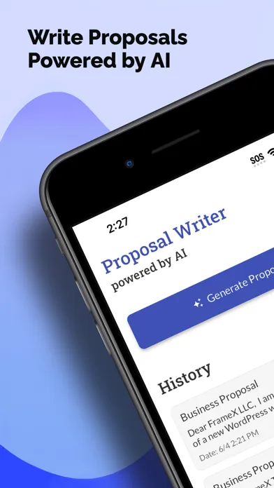 AI Proposal Generator स्क्रीनशॉट