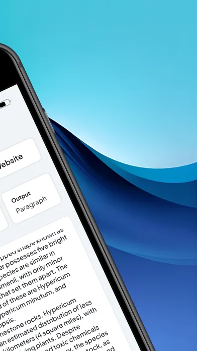 Capturas de tela do AI Summarizer: Text & Web