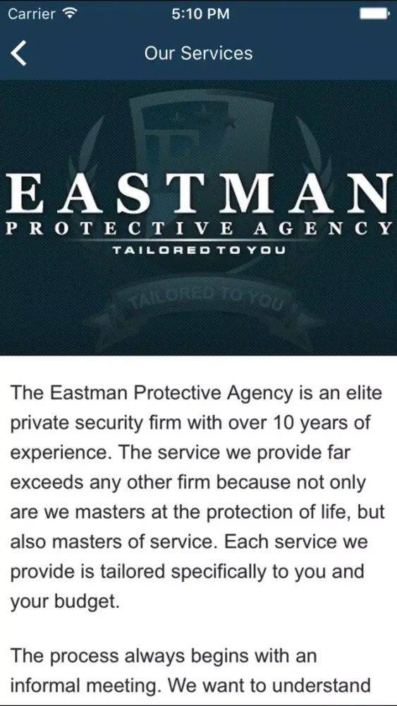 Eastman Protective Agency Screenshots