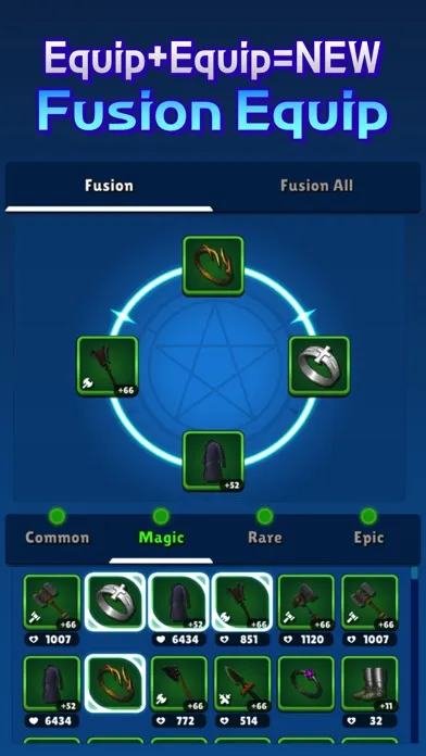 Capturas de tela do Grow Knight : Idle RPG