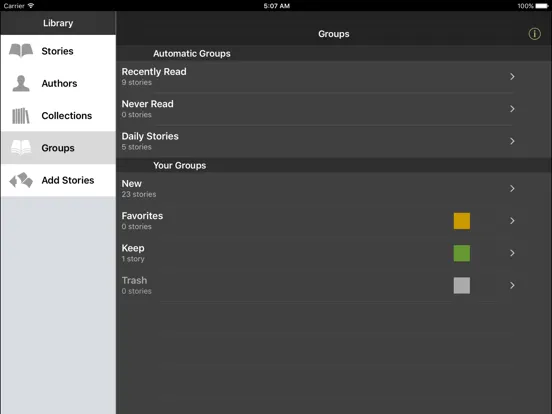 تصاویر Short Stories eReader iPad 
