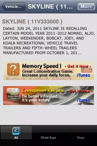 Vehicle Recalls應用截圖