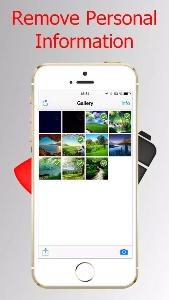Ảnh chụp màn hình của Personal Info remover by Photo, EXIF Purger and GEO Viewer