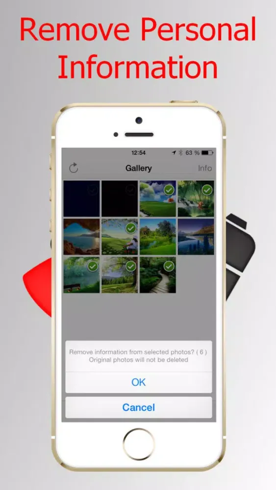 Ảnh chụp màn hình của Personal Info remover by Photo, EXIF Purger and GEO Viewer