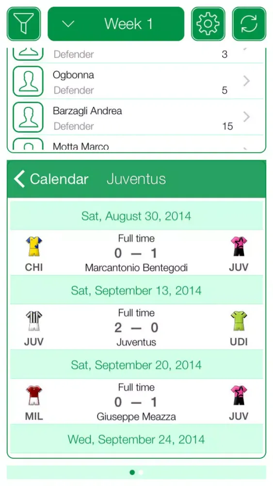Italian Football Serie A 2011-2012 - Mobile Match Centre スクリーンショット