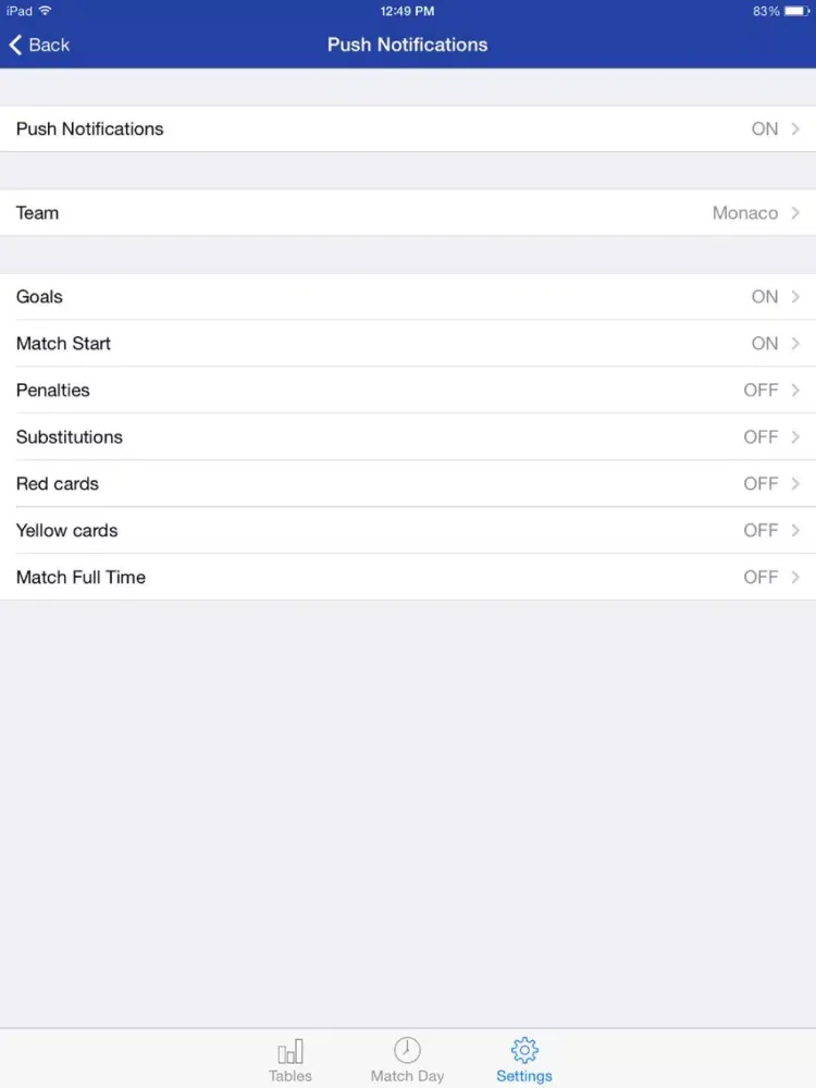 Ảnh chụp màn hình của Scheduler - French Football League 1 iPad 