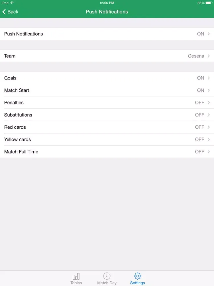 Scheduler - Italian Football Serie A 2016-2017 iPad  Screenshots