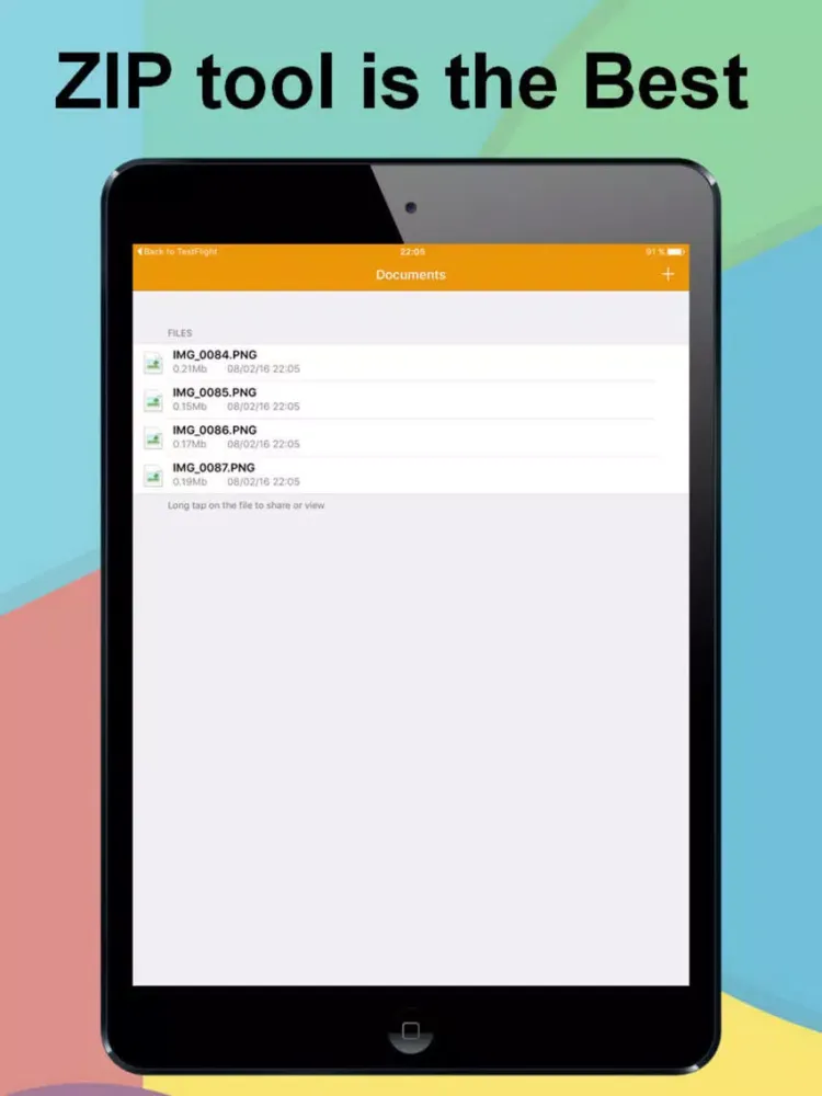 تصاویر ZIP UnZIP Archiver App and Browser iPad 