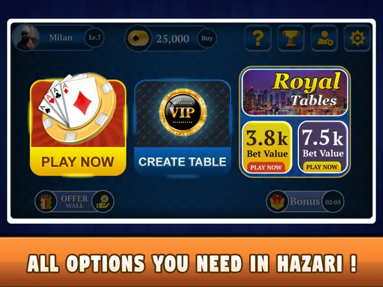 Hazari - 1000 Points Card Game iPad  স্ক্রিনশট