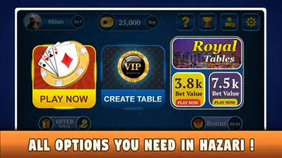 Hazari - 1000 Points Card Game স্ক্রিনশট
