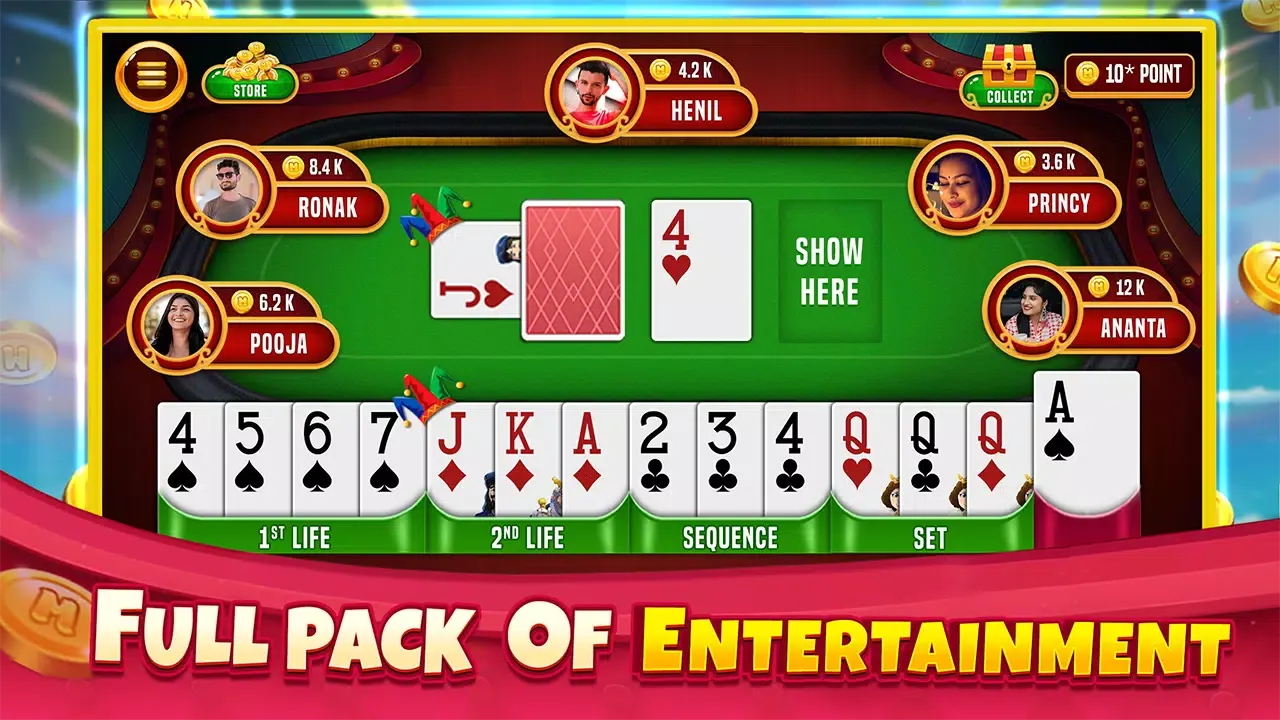 Indian Rummy Offline Card Game Screenshots
