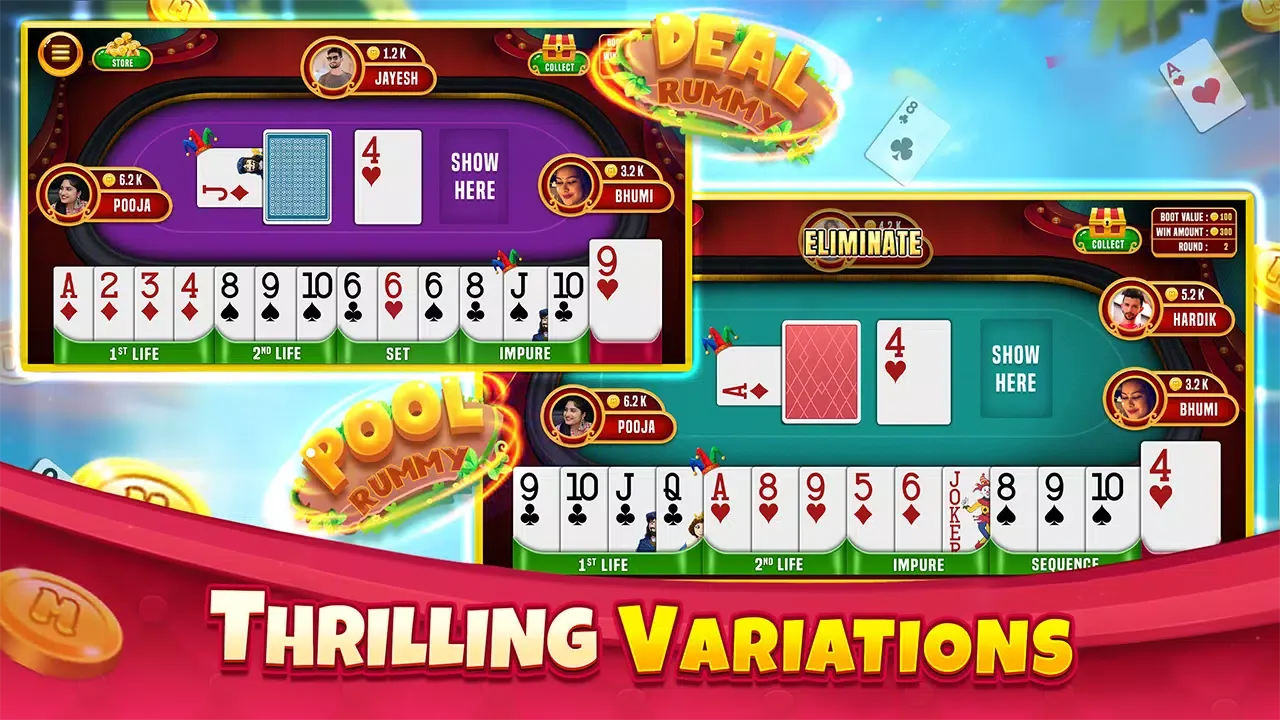 Indian Rummy Offline Card Game Screenshots