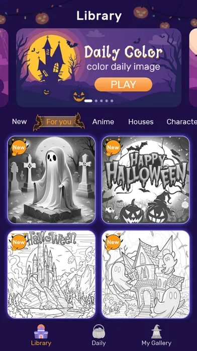 Halloween Coloring Book Games স্ক্রিনশট