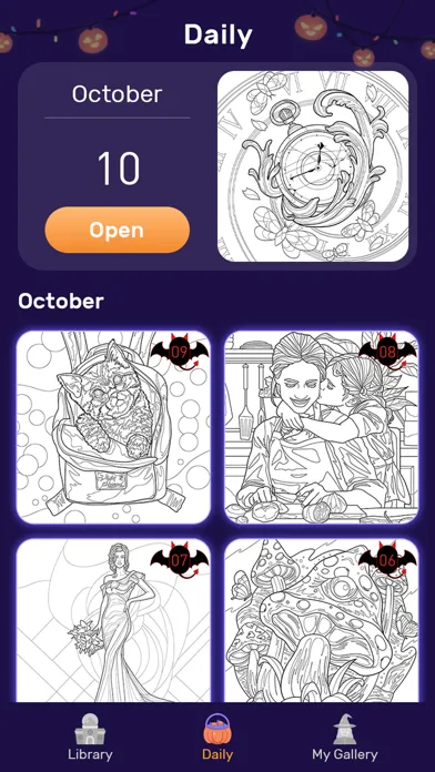 Halloween Coloring Book Games স্ক্রিনশট