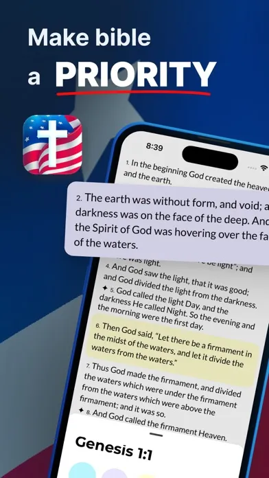Captures d'écran de Bible USA － Read & Study, KJV
