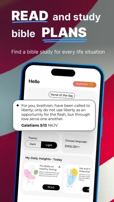 Captures d'écran de Bible USA － Read & Study, KJV