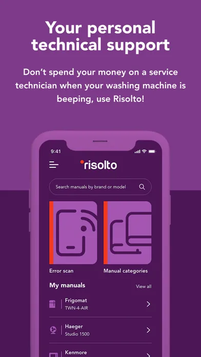 Zrzuty ekranu Risolto - Manuals & much more