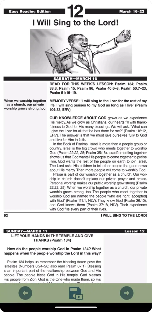 Easy Reading Sabbath School Screenshots