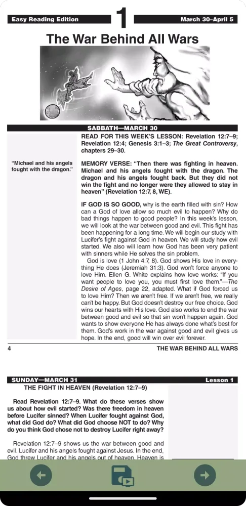 Easy Reading Sabbath School Screenshots