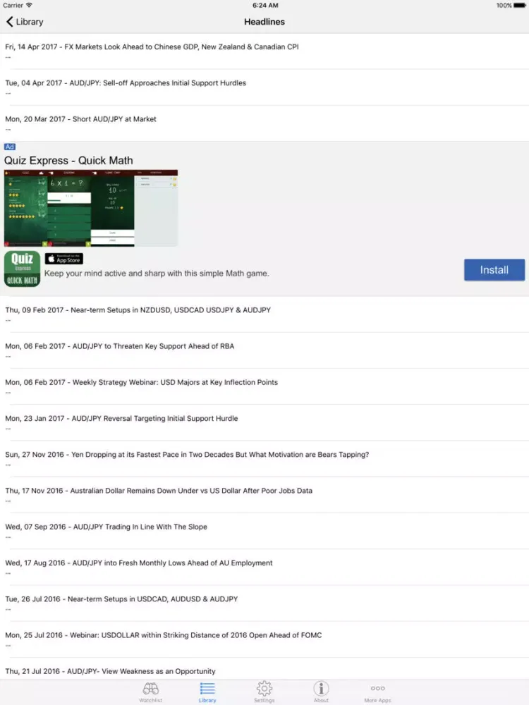 Easy StochRSI iPad  スクリーンショット