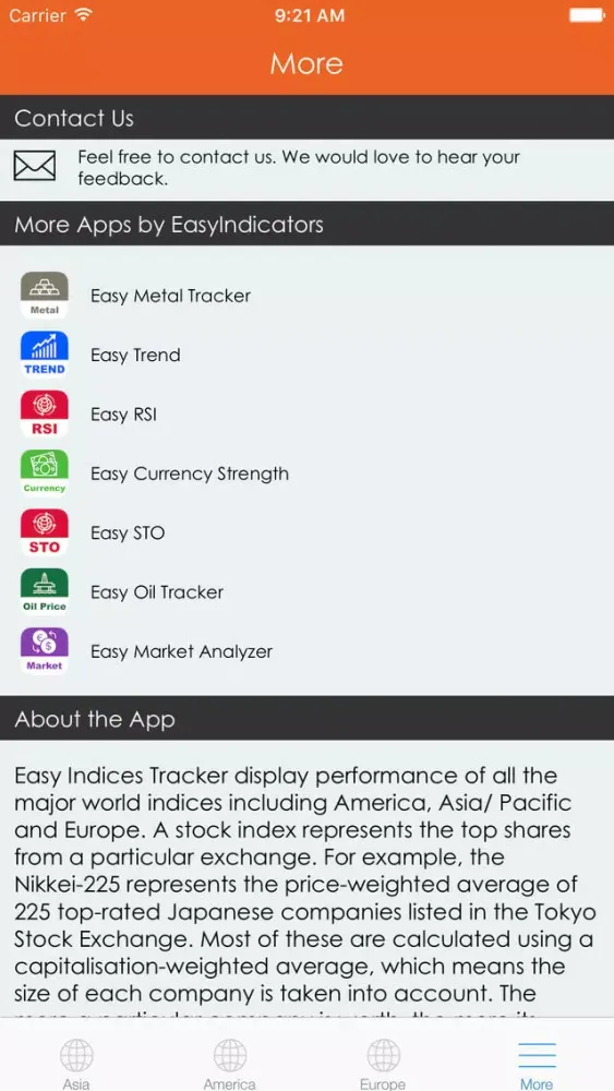 Easy Indices Tracker 스크린샷